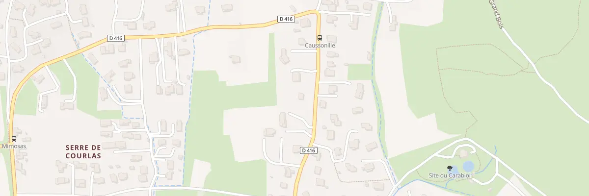 Plan du 983 Che de Caussonille à Saint-Julien-les-Rosiers