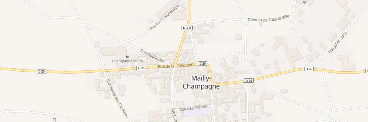 Plan du 6 Rue de la Liberation à Mailly-Champagne