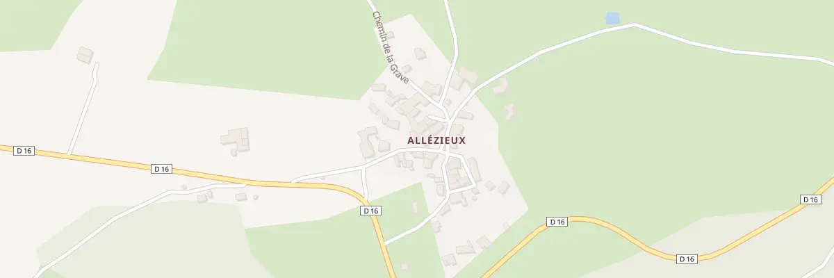 Plan du 20 Rte d’Allezieux à Chenereilles
