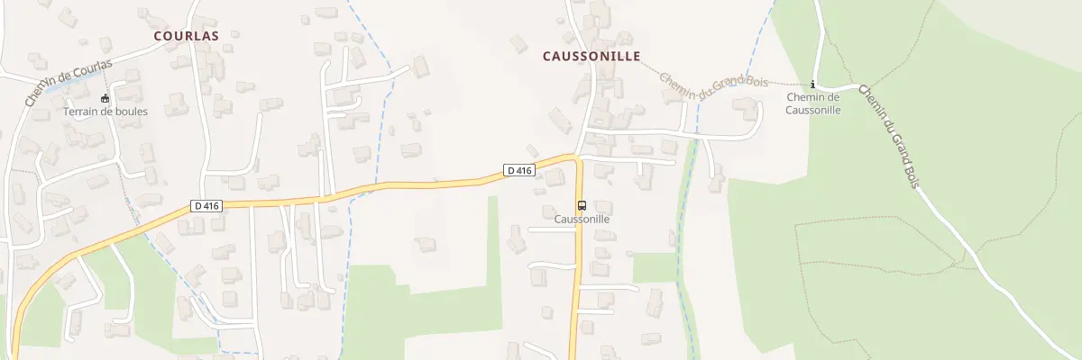 Plan du 1109 Che de Caussonille à Saint-Julien-les-Rosiers