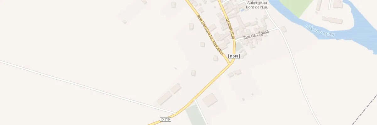 Plan du 1 Rue Derrière les Murailles à Argentenay