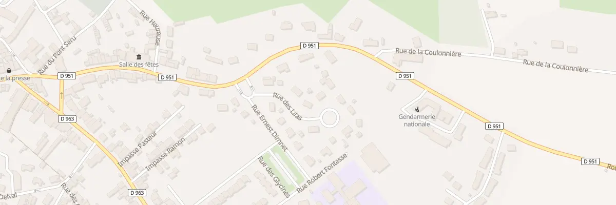 Plan du 7 Rue des Lilas à Trélon