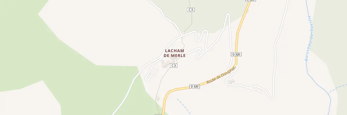 Plan du 344 La Champ de Merle à Dompnac