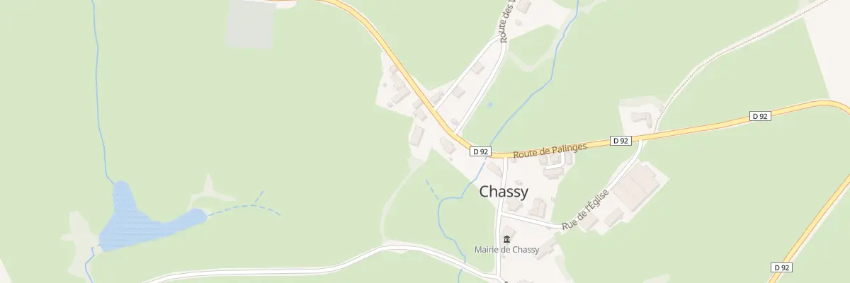 Plan du 105 Rte de Gueugnon à Chassy