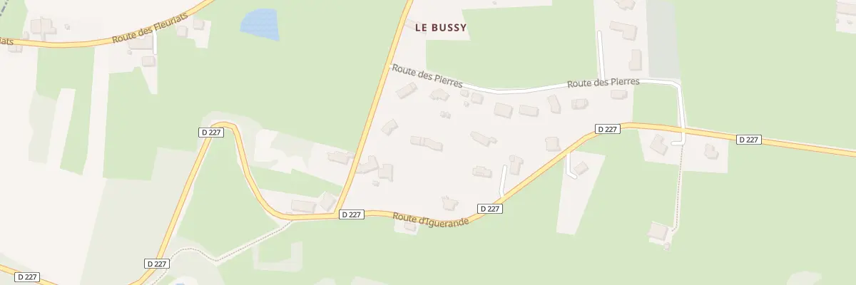 Plan du 96 Rte du Bussy à Fleury-la-Montagne