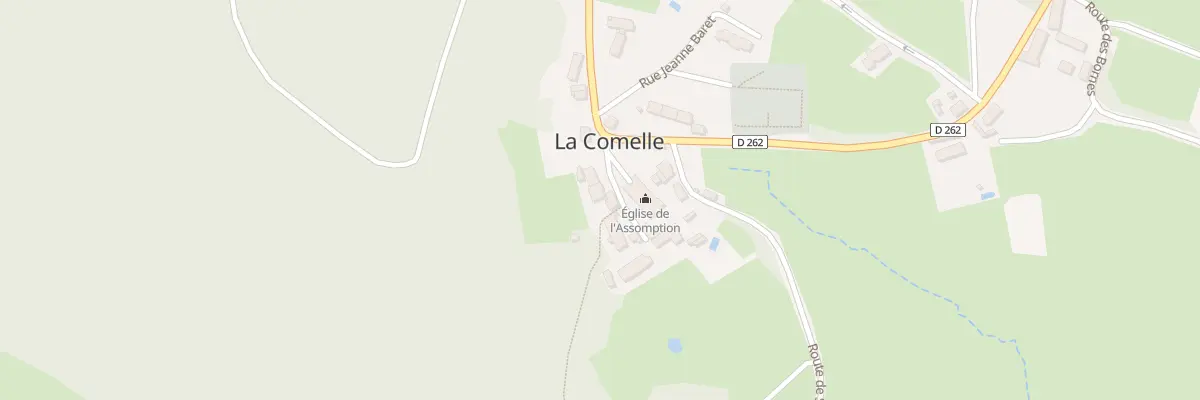 Plan du 5105 Le Bourg à La Comelle