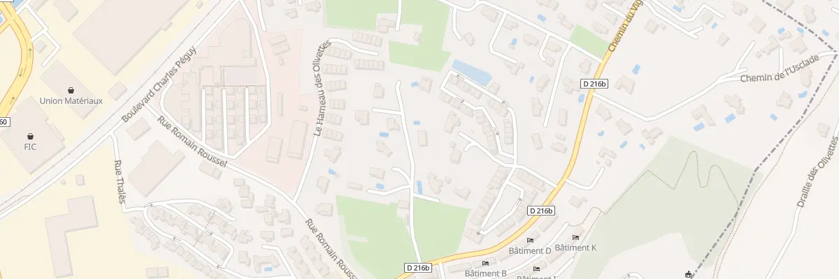Plan du 555I Che du Viget à Alès