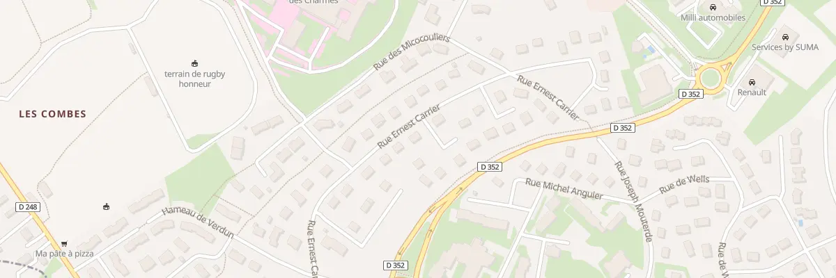 Plan du 50 Rue Ernest Carrier à Paray-le-Monial