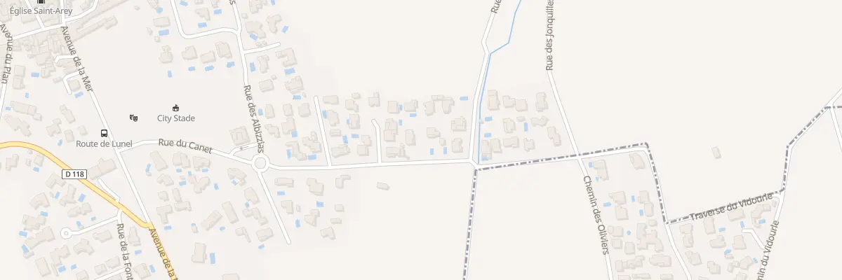 Plan du 381 Rue Du Canet à Saint-Sériès