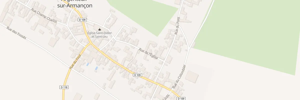 Plan du 6 Rue de l’Eglise à Argenteuil-sur-Armançon