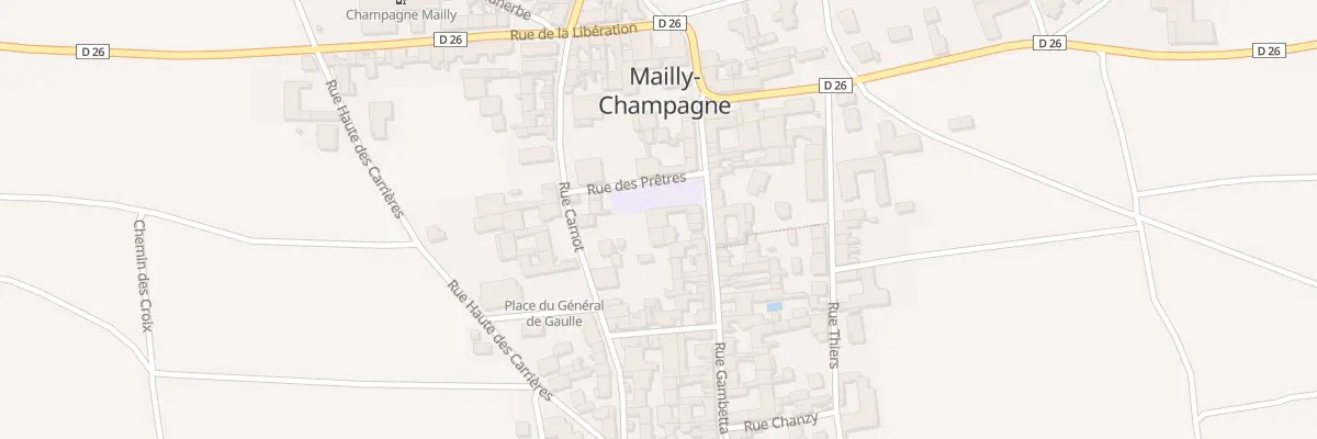 Plan du 18 Rue Gambetta à Mailly-Champagne