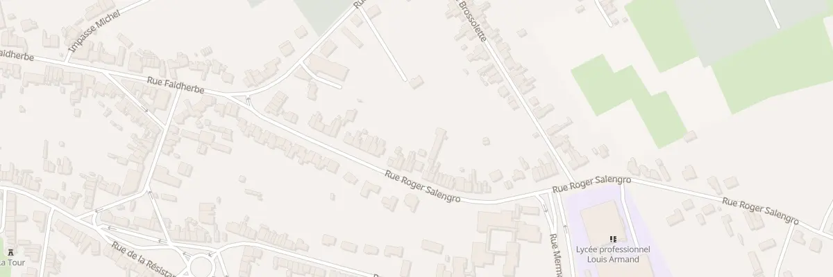 Plan du 190 Rue Roger Salengro à Jeumont