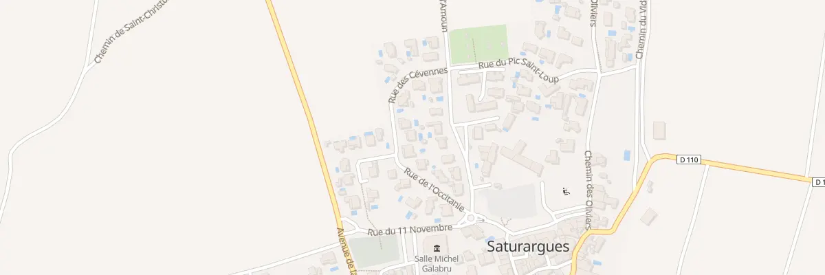 Plan du 8 Rue de l’Occitanie à Saturargues