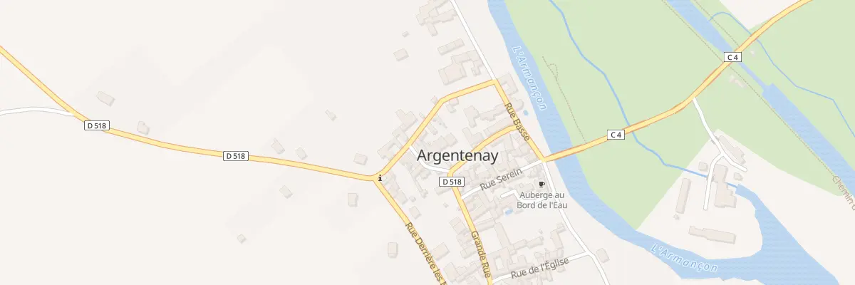 Plan du 6 Rue des Murailles à Argentenay