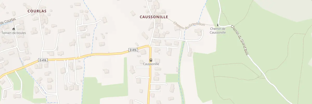 Plan du 1112 Che de Caussonille à Saint-Julien-les-Rosiers