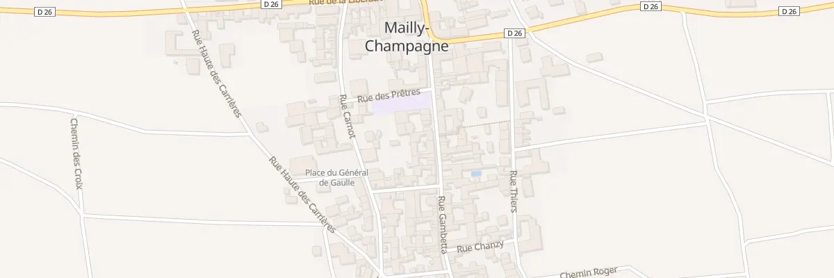 Plan du 22 Rue Gambetta à Mailly-Champagne