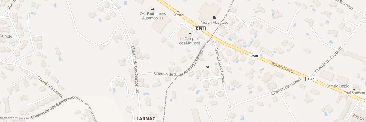 Plan du 2610 Che de St Etienne A Larnac à Alès