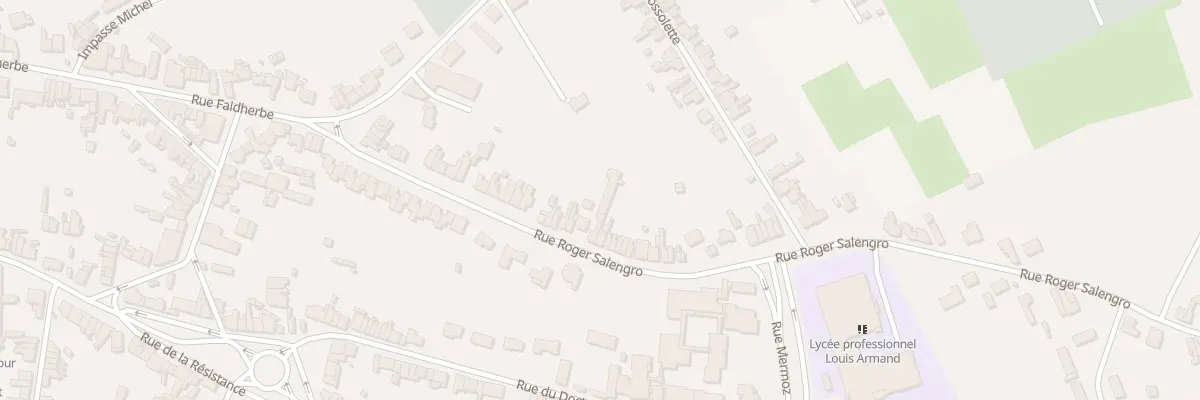 Plan du 210 Rue Roger Salengro à Jeumont