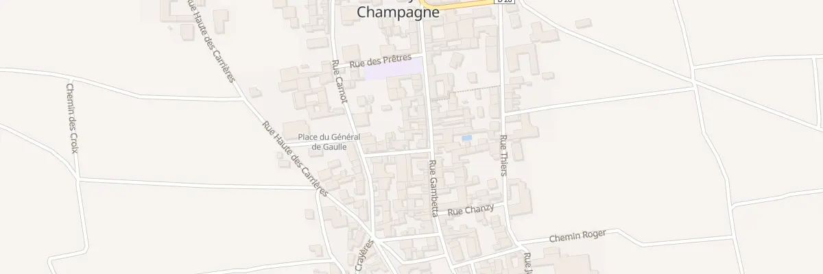 Plan du 30 Rue Gambetta à Mailly-Champagne