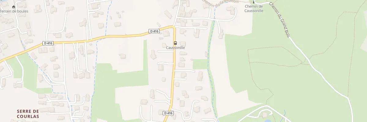 Plan du 1042 Che de Caussonille à Saint-Julien-les-Rosiers