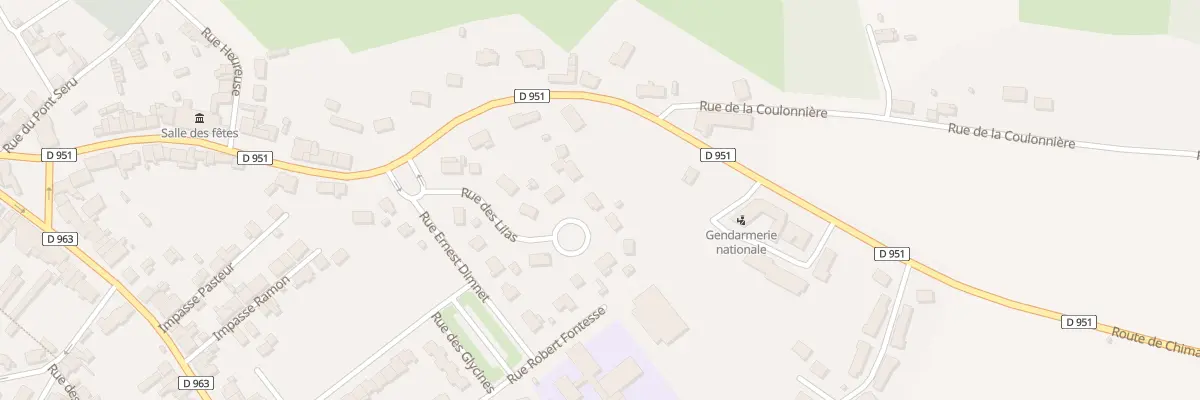 Plan du 13 Rue des Lilas à Trélon