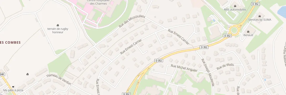 Plan du 60 Rue Ernest Carrier à Paray-le-Monial