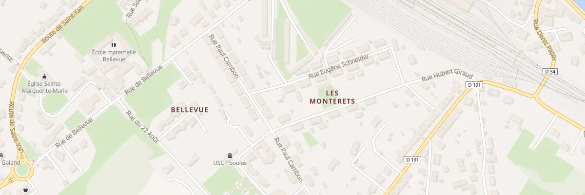 Plan du 2 Rue Eugène Schneider à Paray-le-Monial