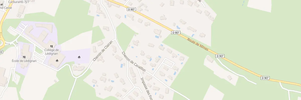 Plan du 259 Che de Cavaillon à Lédignan