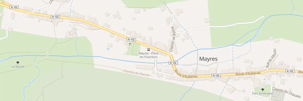 Plan du 75 Rte du Puy-En-Vey à Mayres