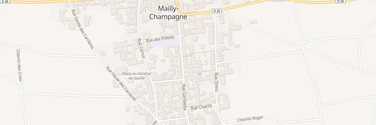 Plan du 15 Rue Gambetta à Mailly-Champagne