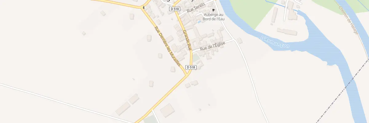 Plan du 1 Gr Grande Rue à Argentenay