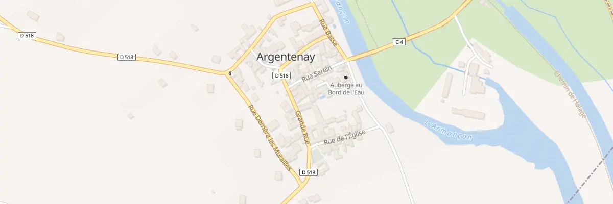 Plan du 12 Gr Grande Rue à Argentenay