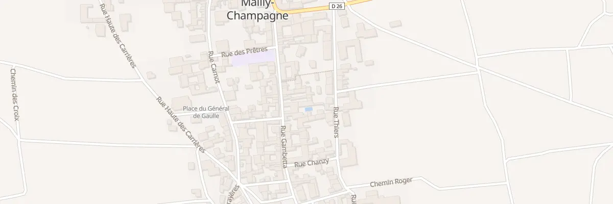 Plan du 19 Rue Gambetta à Mailly-Champagne