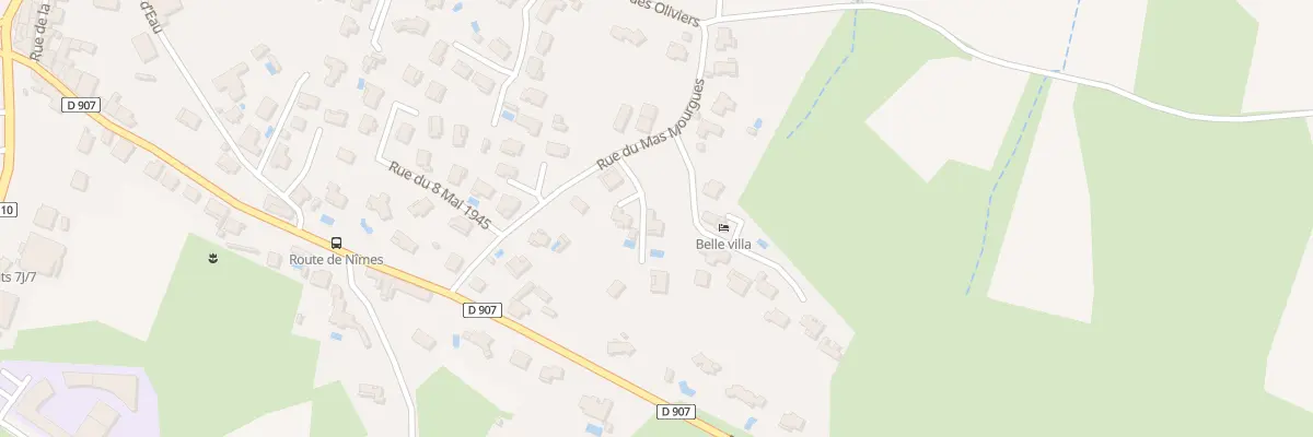 Plan du 127 Rue du Mas de Mourgues à Lédignan