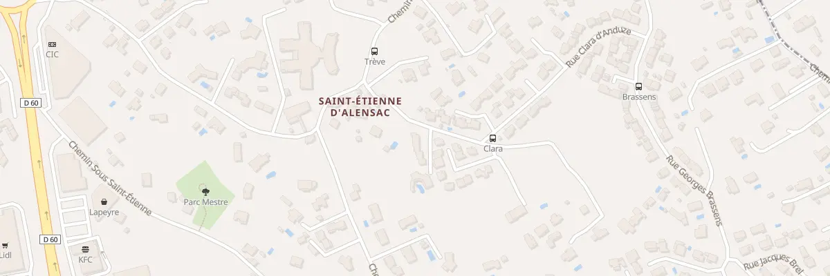 Plan du 90A Che Mas de la Treve à Alès