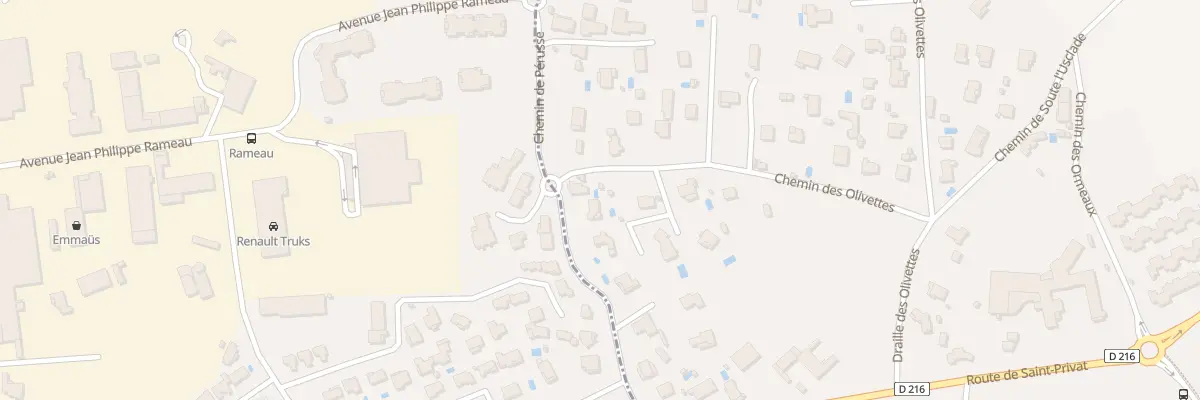 Plan du 425 Che de Pérusse à Saint-Privat-des-Vieux