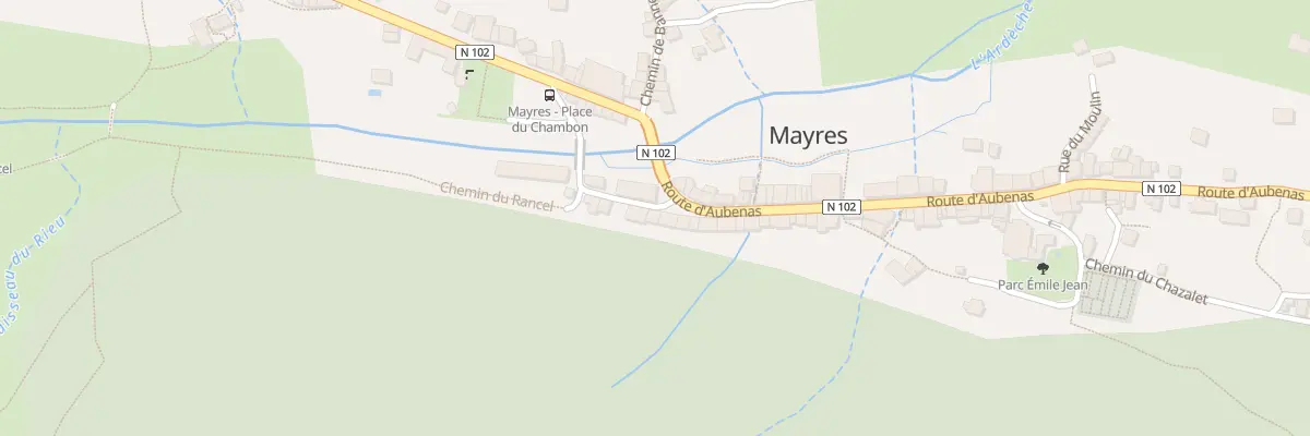 Plan du 15 Che du Rancel à Mayres