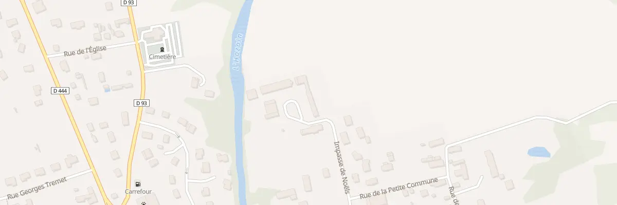 Plan du 5 Cour du Chateau à Buchères