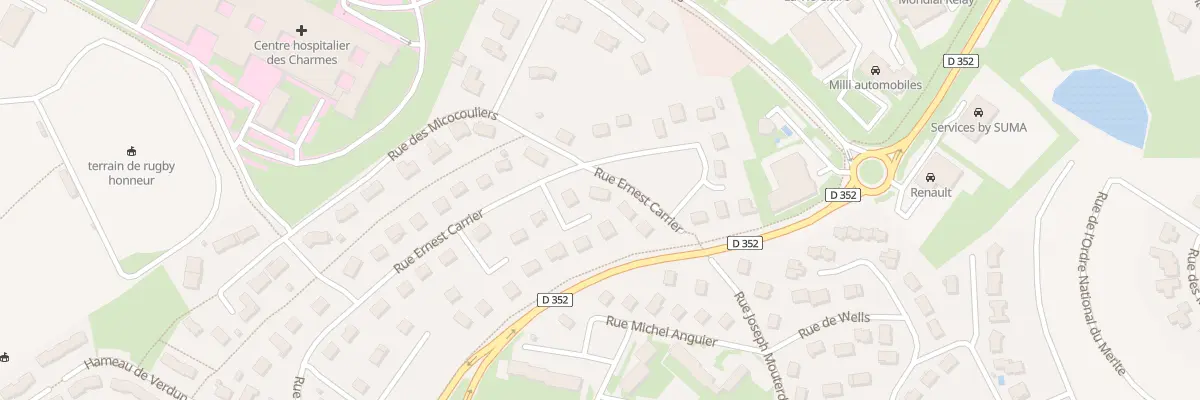 Plan du 74 Rue Ernest Carrier à Paray-le-Monial