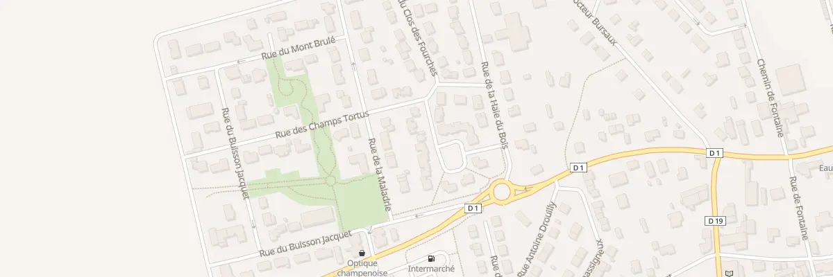 Plan du 17 Rue de la Chenevrière à Tours-sur-Marne