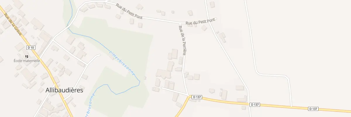 Plan du 1 Rue de la Perrière à Allibaudières