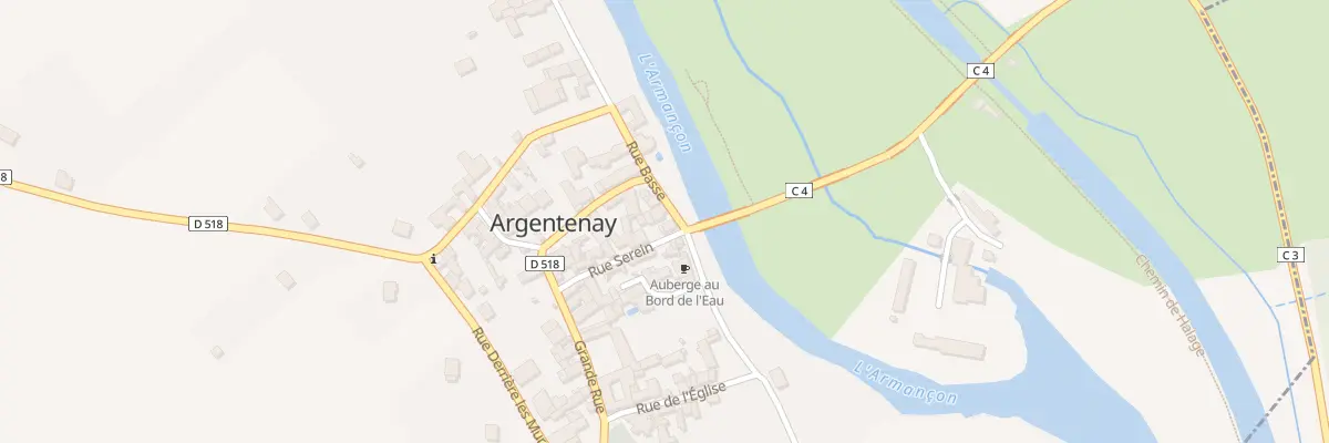 Plan du 3 Rue Basse à Argentenay