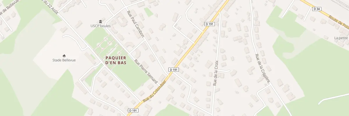 Plan du 42 Rue du Colombier à Paray-le-Monial
