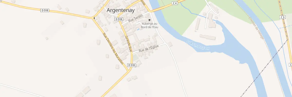 Plan du 3 Rue de l’Eglise à Argentenay