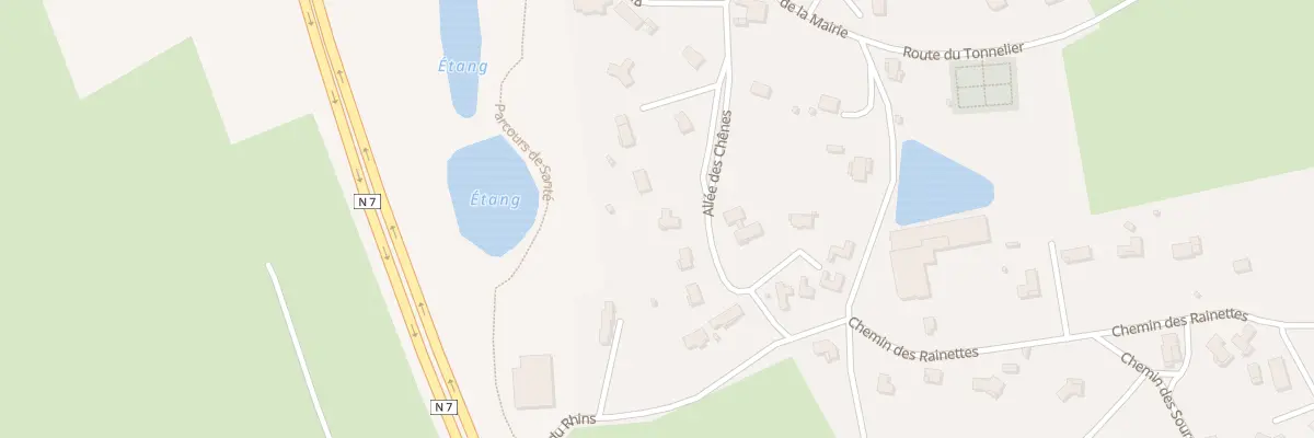 Plan du 194 All des Chênes à Saint-Vincent-de-Boisset