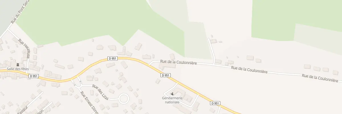 Plan du 1 Rue de la Coulonnière à Trélon