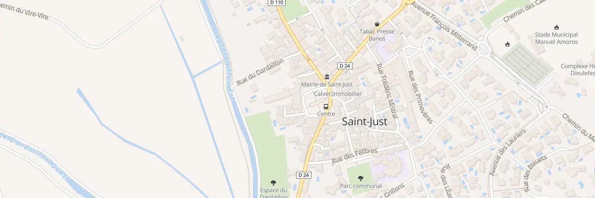 Plan du 45 Pl De La Libération à Saint-Just