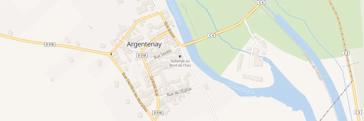 Plan du 2 Imp Rue Basse à Argentenay