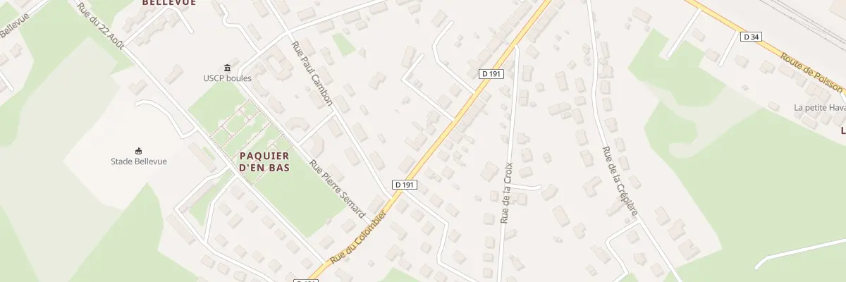 Plan du 40 Rue du Colombier à Paray-le-Monial