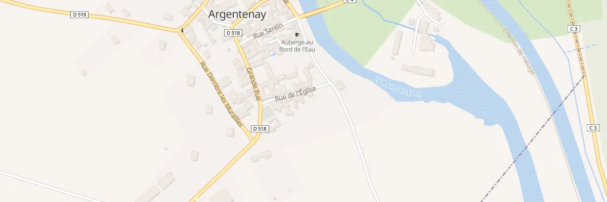 Plan du 24 Le Village à Argentenay